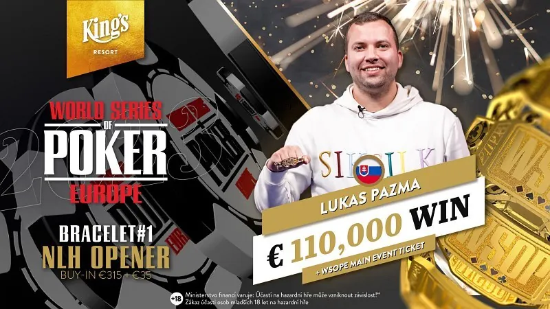 Lukas Pazma wsop naramek titul poker