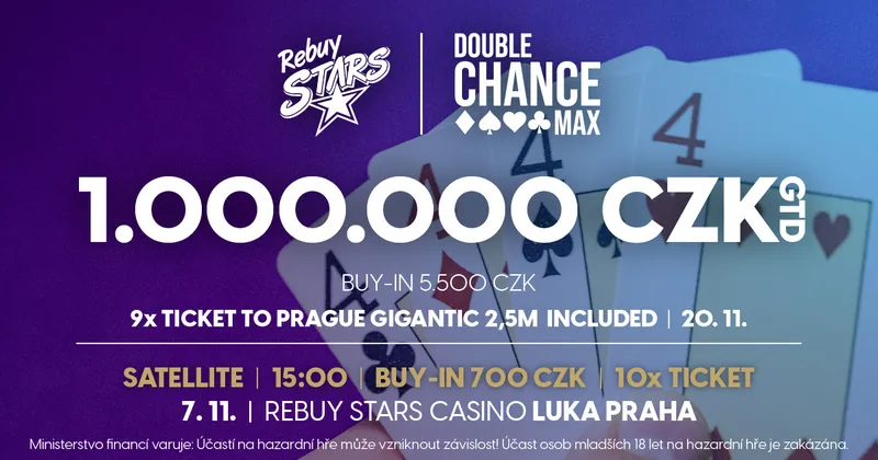 double max rebuy stars luka praha program poker turnaj