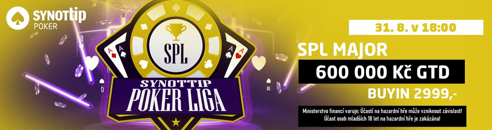 obr&aacute;zek k k turnaji synottip poker liga major srpen