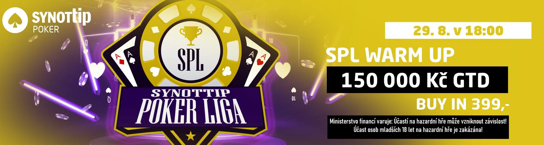 obr&aacute;zek k k turnaji synottip poker liga warm up