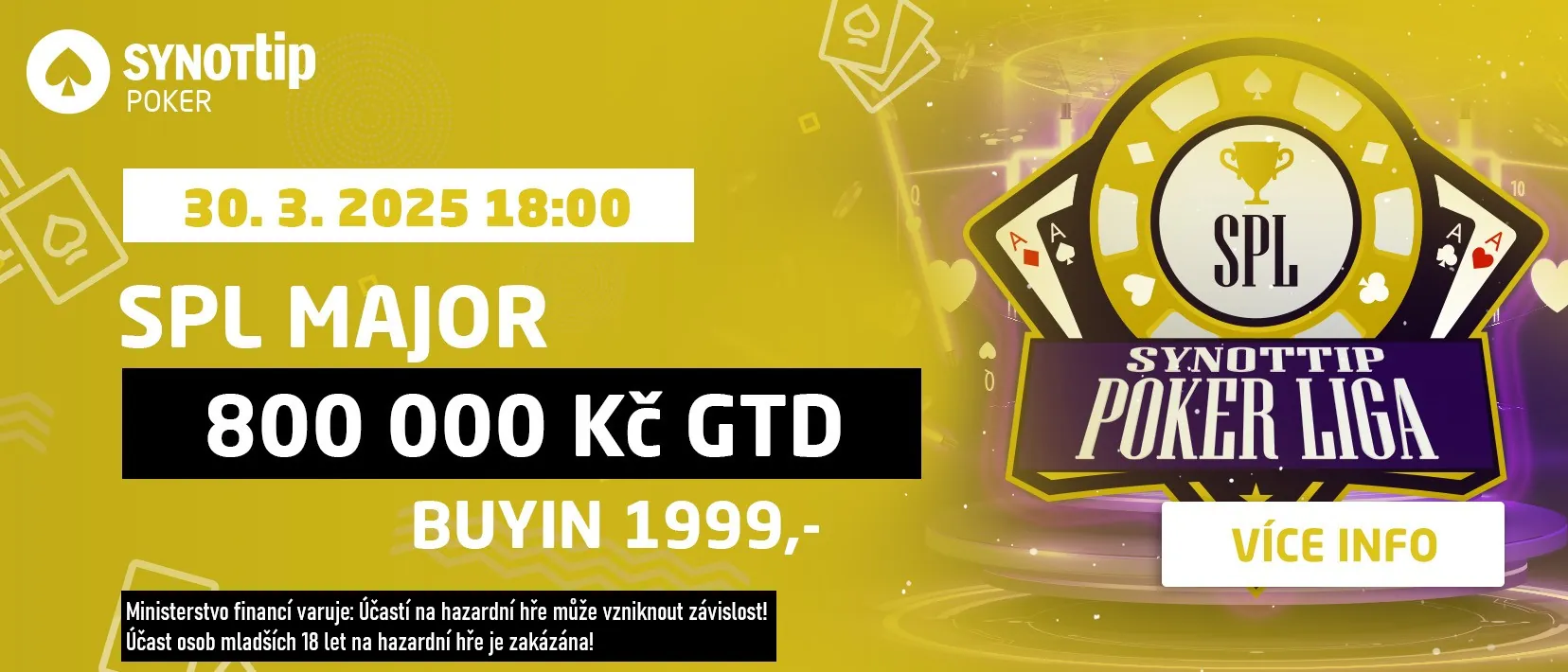 obr&aacute;zek s informacemi k poker turnaji SPL Major Synottip