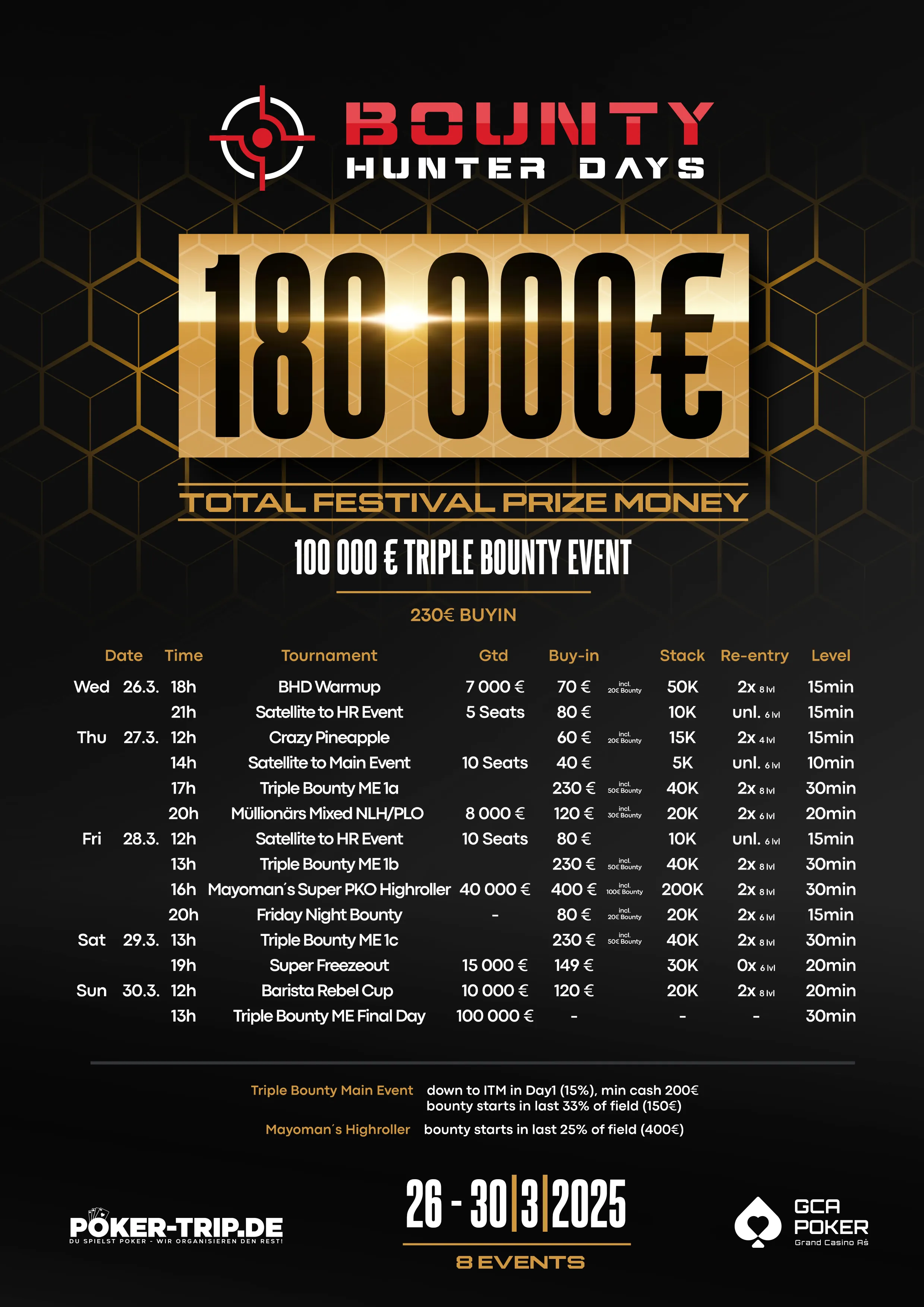 osop Grand Casino Aš bounty hunter days poker festival