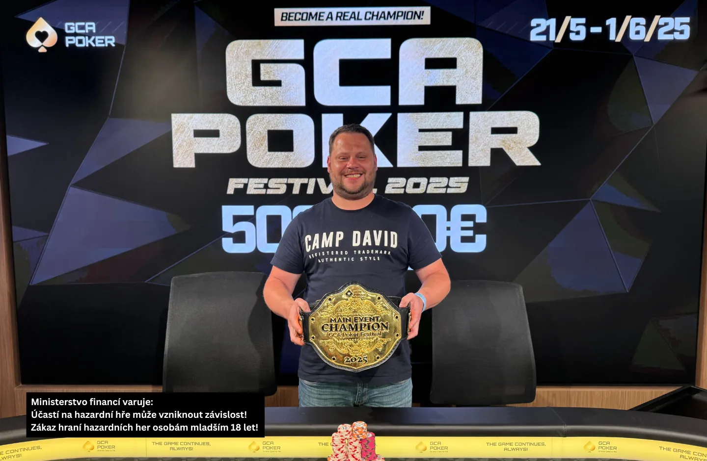 Grand Casino Aš - GCA MAin event vítěz červen 2025