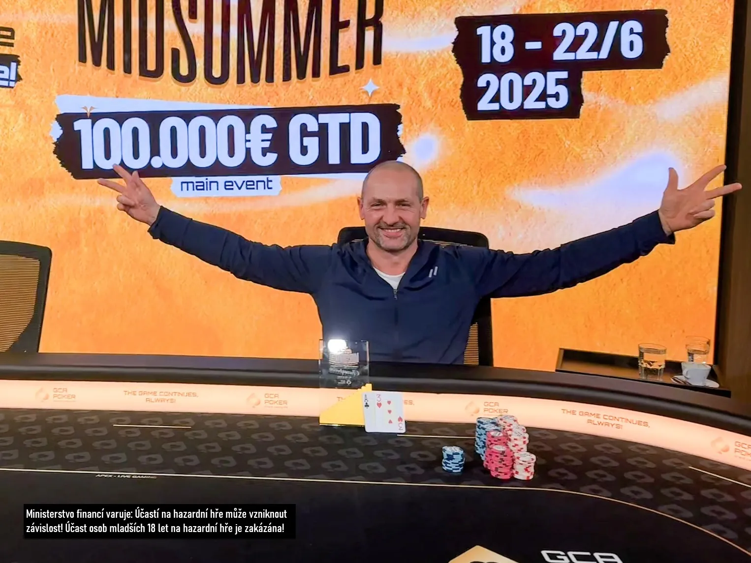 fotografie v&iacute;těze turnaje GCA MIDSUMMER grand casino a&scaron;
