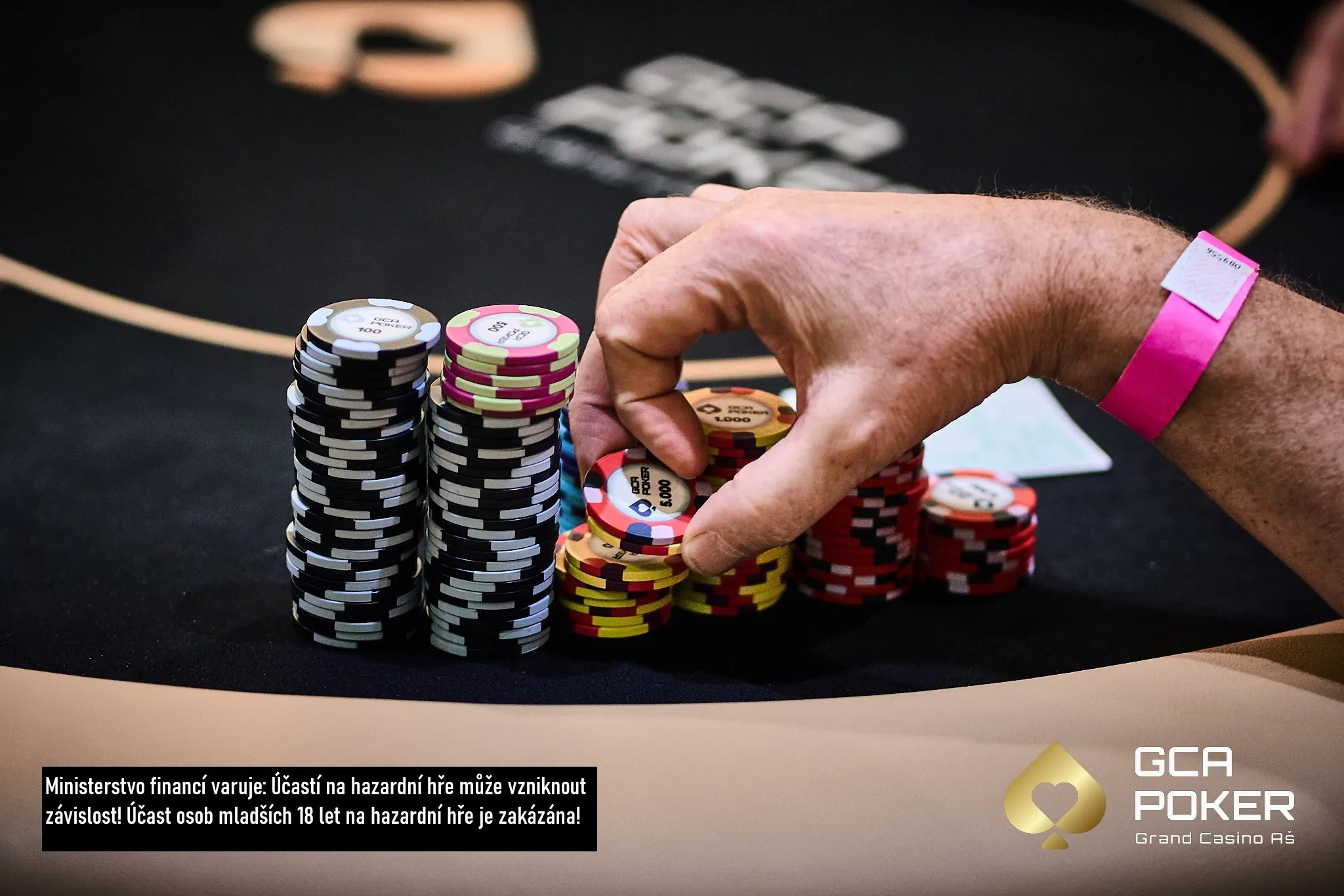 GCA poker žetony