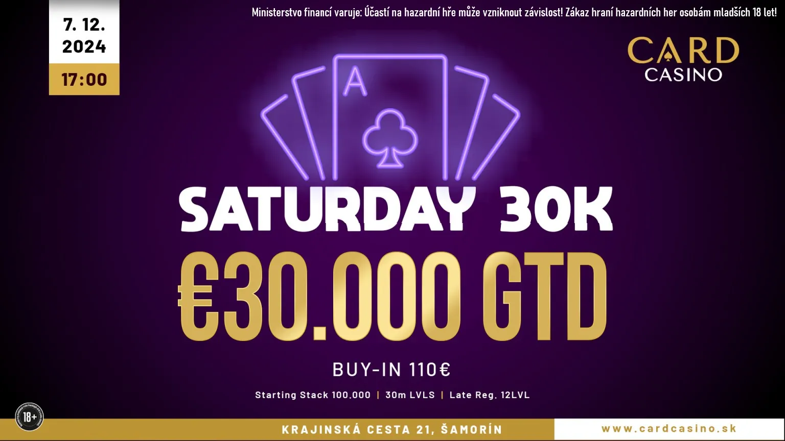 Card Casino poker turnaj elite series