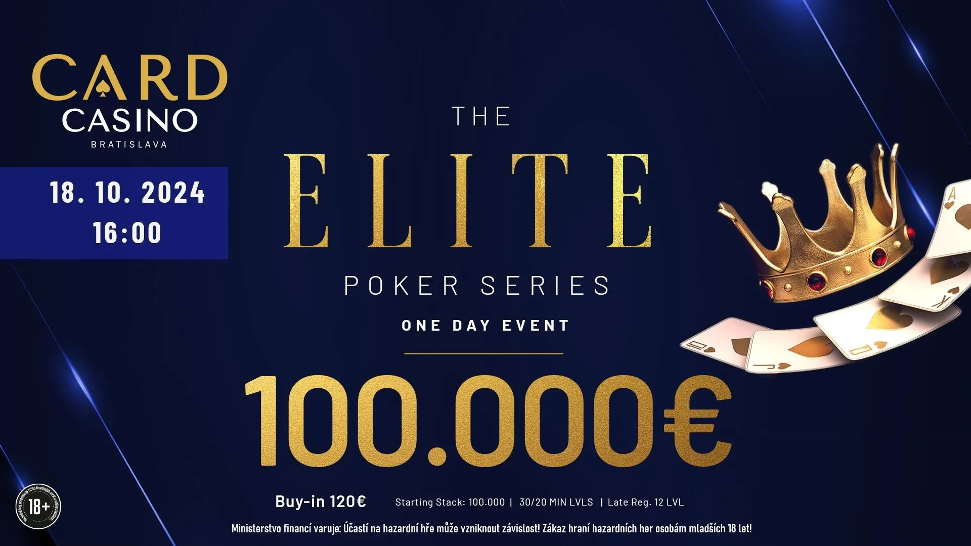 Card Casino poker turnaj opening party