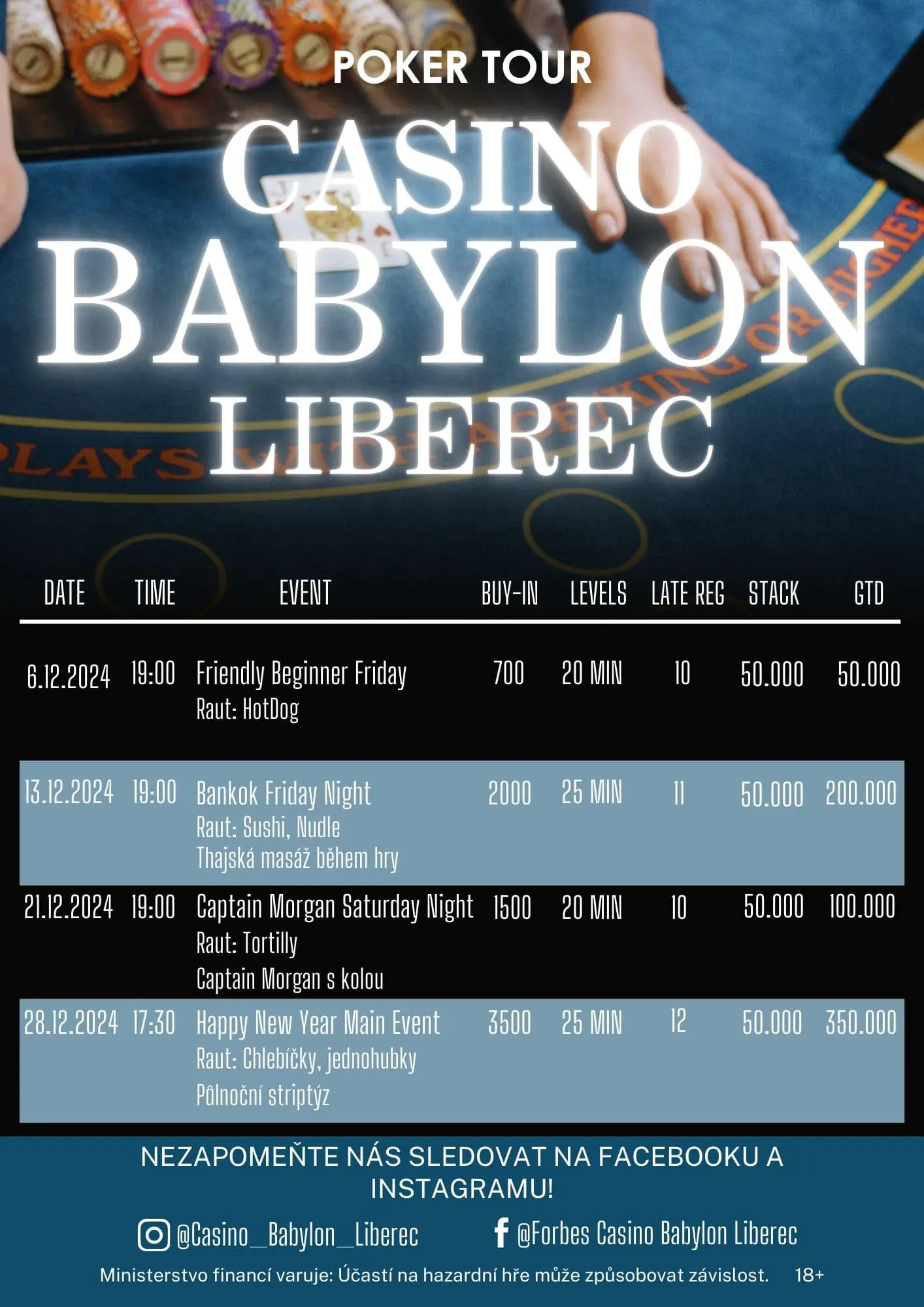 caino babylon liberec program prosinec 2024