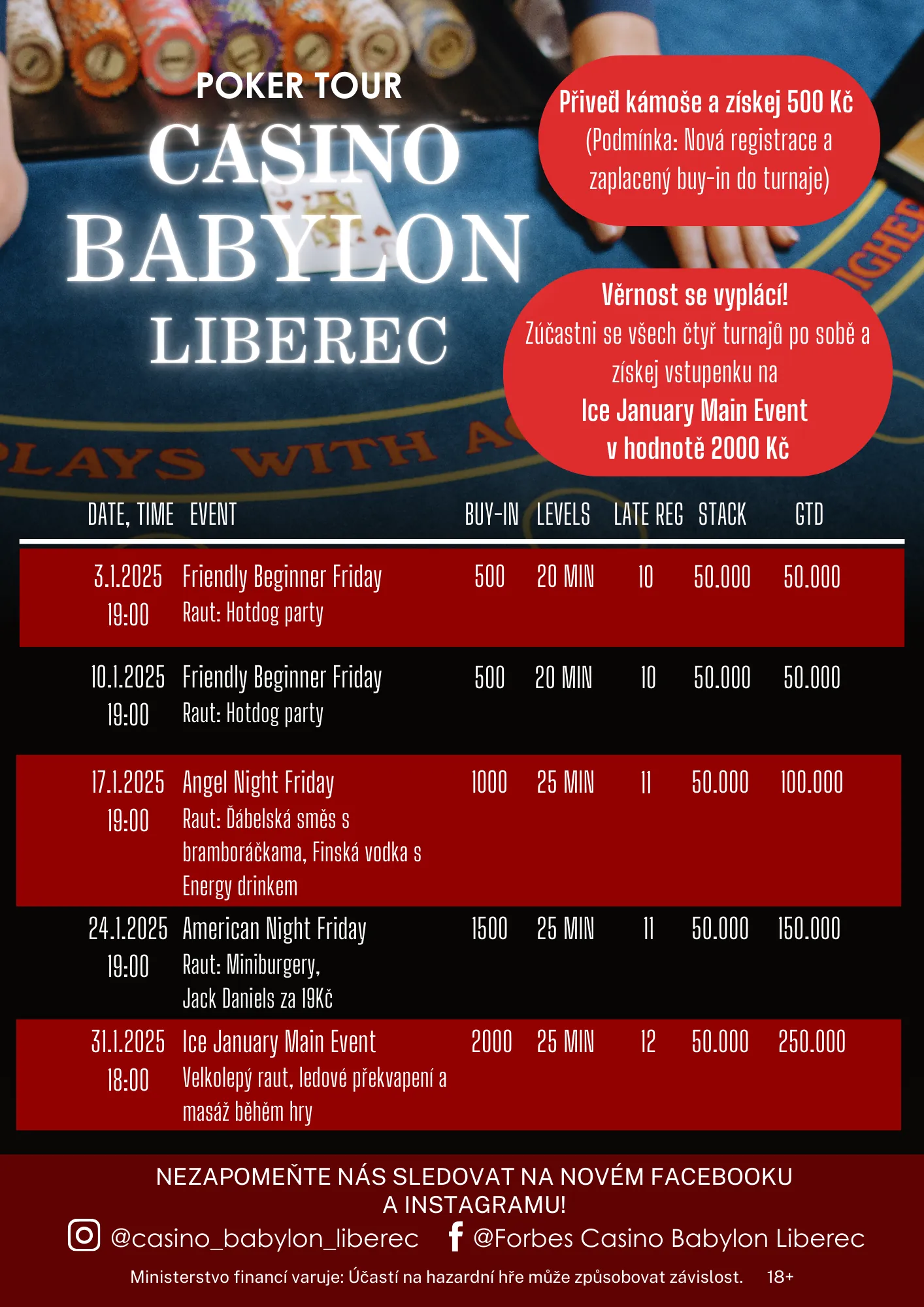 program poker turnajů casino babylon liberec 2025