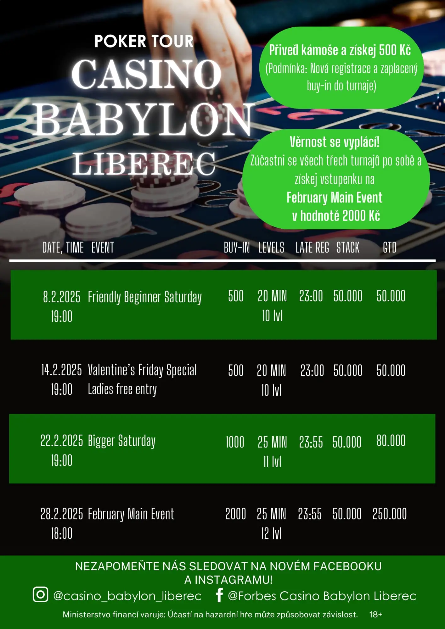 program poker turnajů casino babylon liberec unor 2025