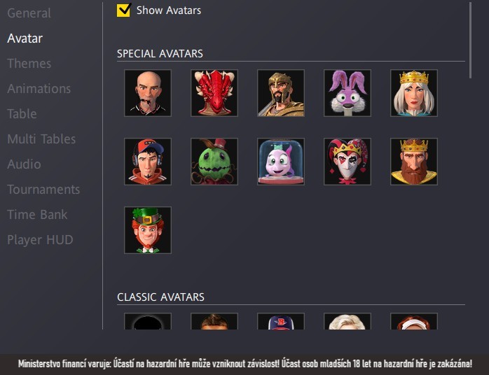 avatary na fortuna pokeru