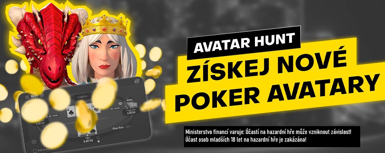 Foturna poker avatar hunt n&aacute;hled duben 2025