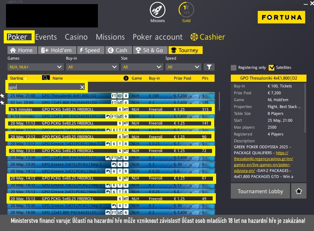 obrázek s náhleem na aktuální kvalifikace na živé turnaje na fortuna pokeru