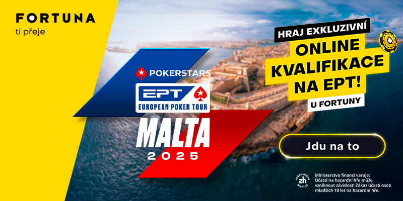 uvodn&eacute; obr&aacute;zek ke online kvalifikac&iacute;m na EPT malta na fortuna pokeru