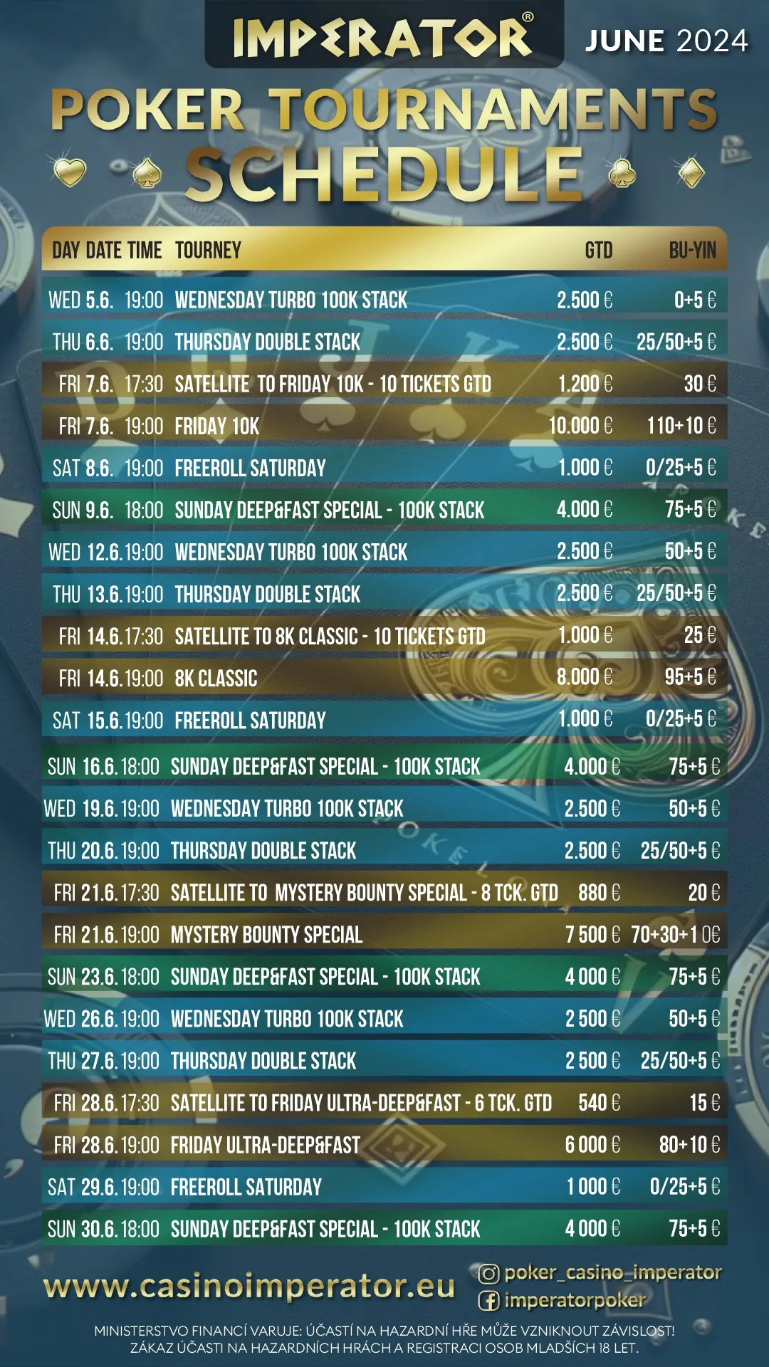 program poker turnaju imperator dolni dvoriste