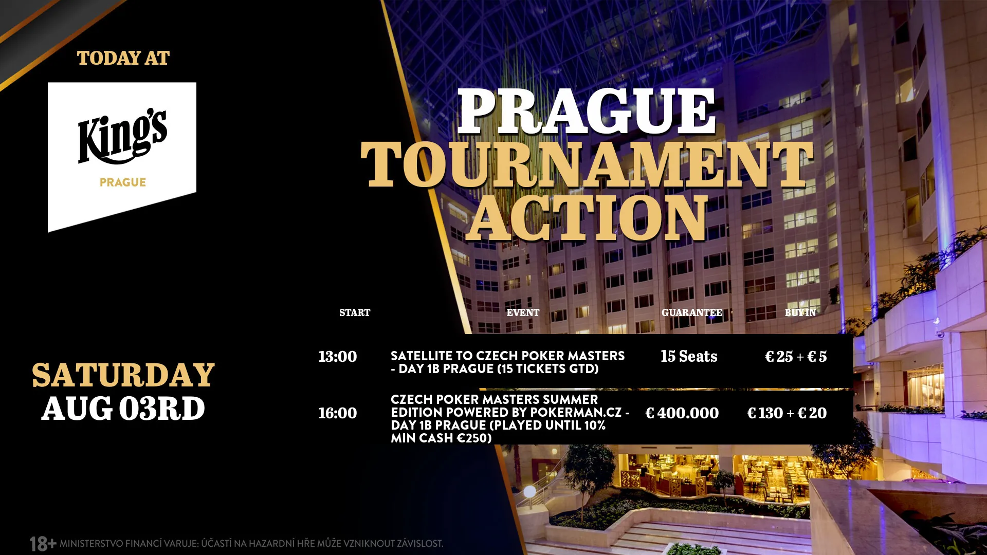 Kings pokerov&eacute; turnaje