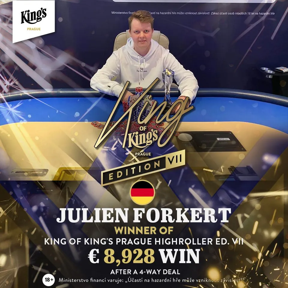 julien forkert, poker turnaj king of kings prague