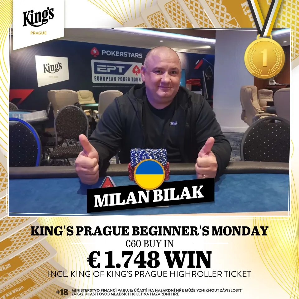 Kings Prague beginners monday 19. 5. 2025 v&iacute;těz Milan Bilak