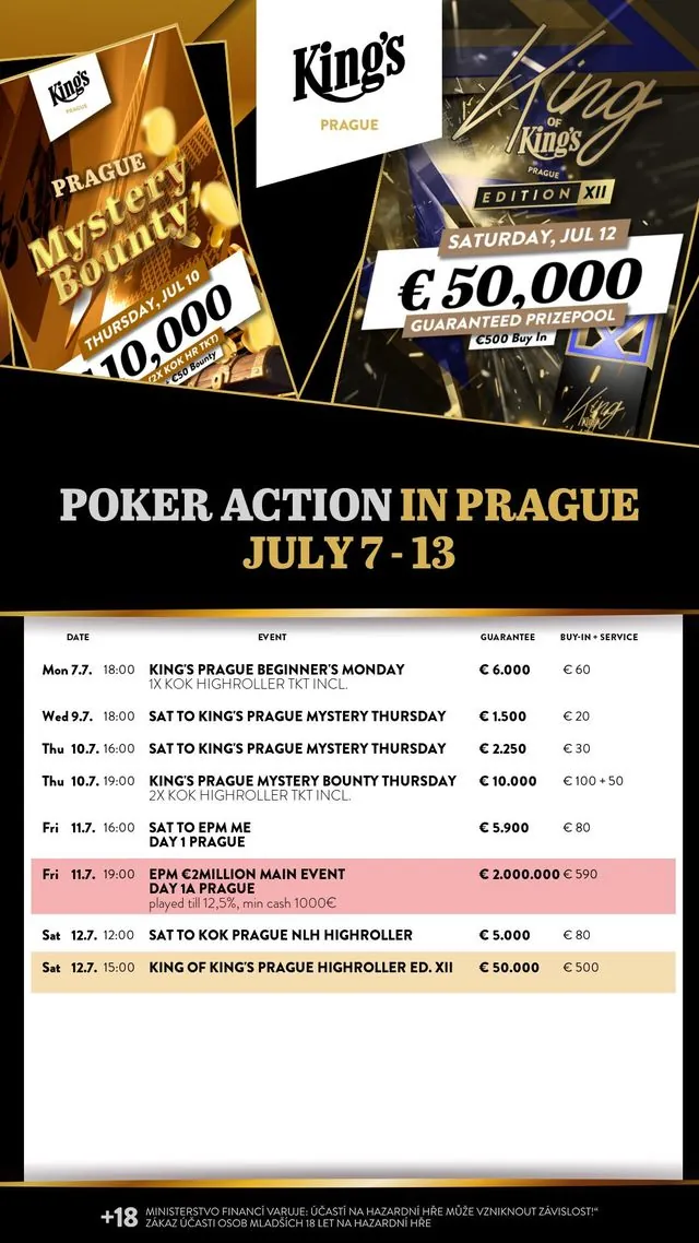 program poker turnajů kings casina prague