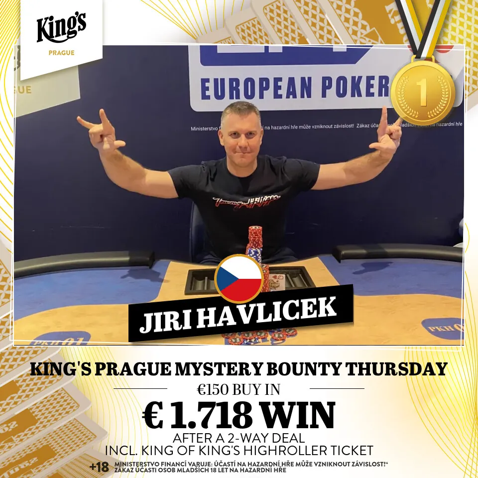 Kings Prague mystery bounty thursday v&iacute;těz březen