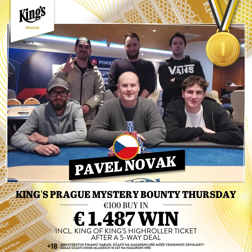 pavel novák vítěz poker turnaje kings prague 30.1.2025