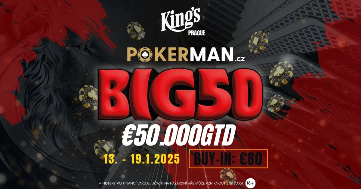 kings casino prague, poker turnaj pokerman big50 leden 2025
