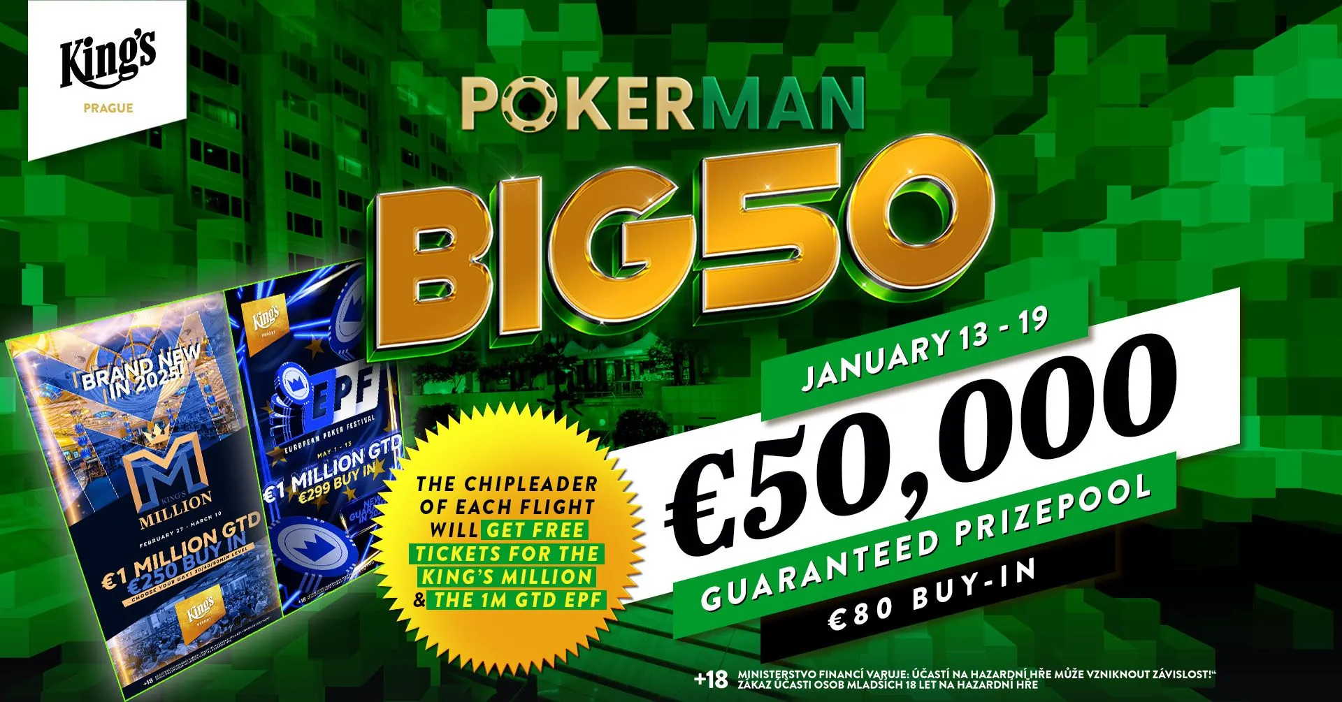 kings casino prague, pokerman big50