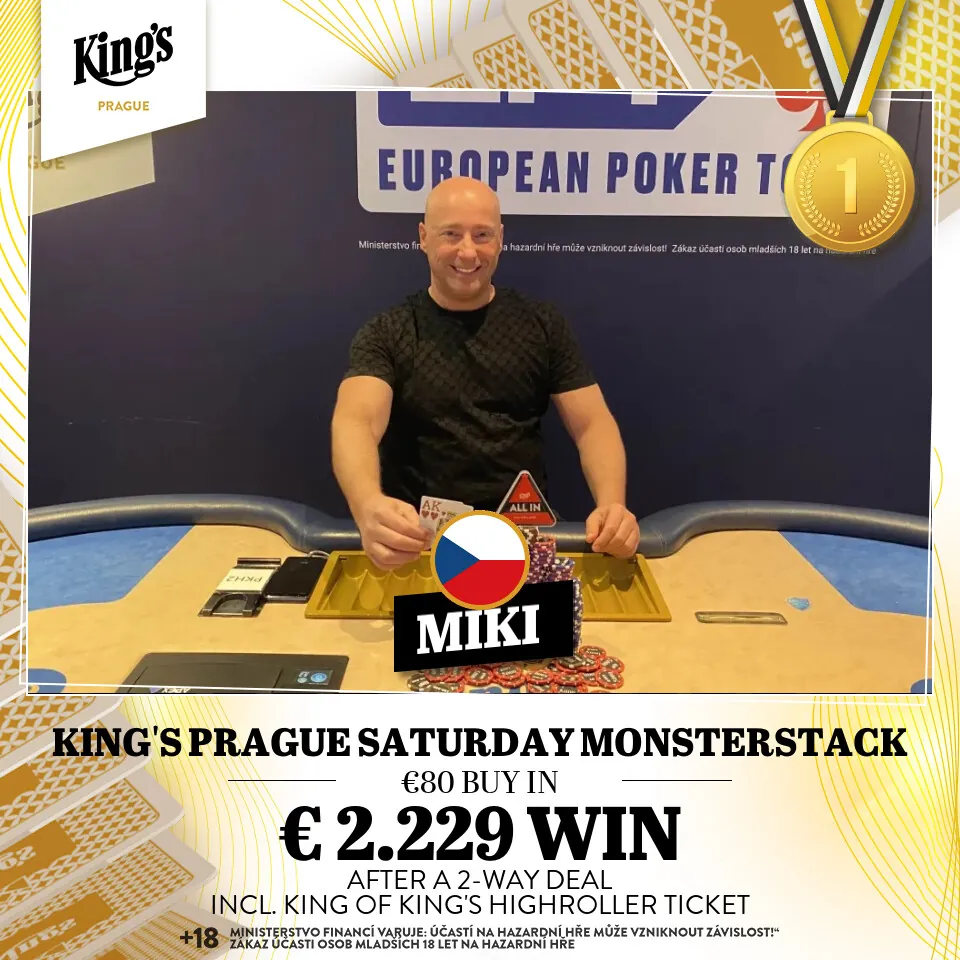 miki, vítěz poker turnaje saturday monsterstack