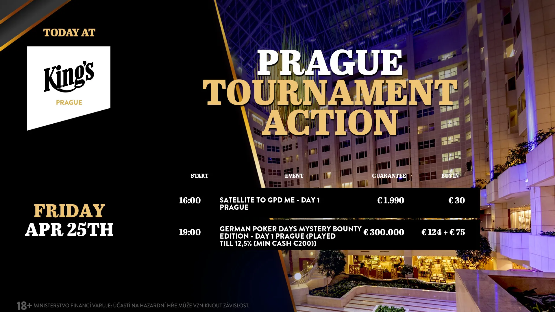 n&aacute;hled na program poker turnajů kings casino prague