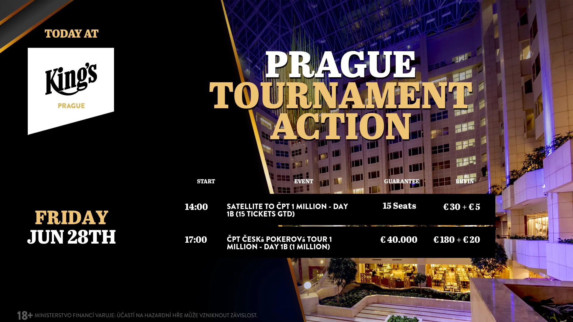 Kings Prague Schedule