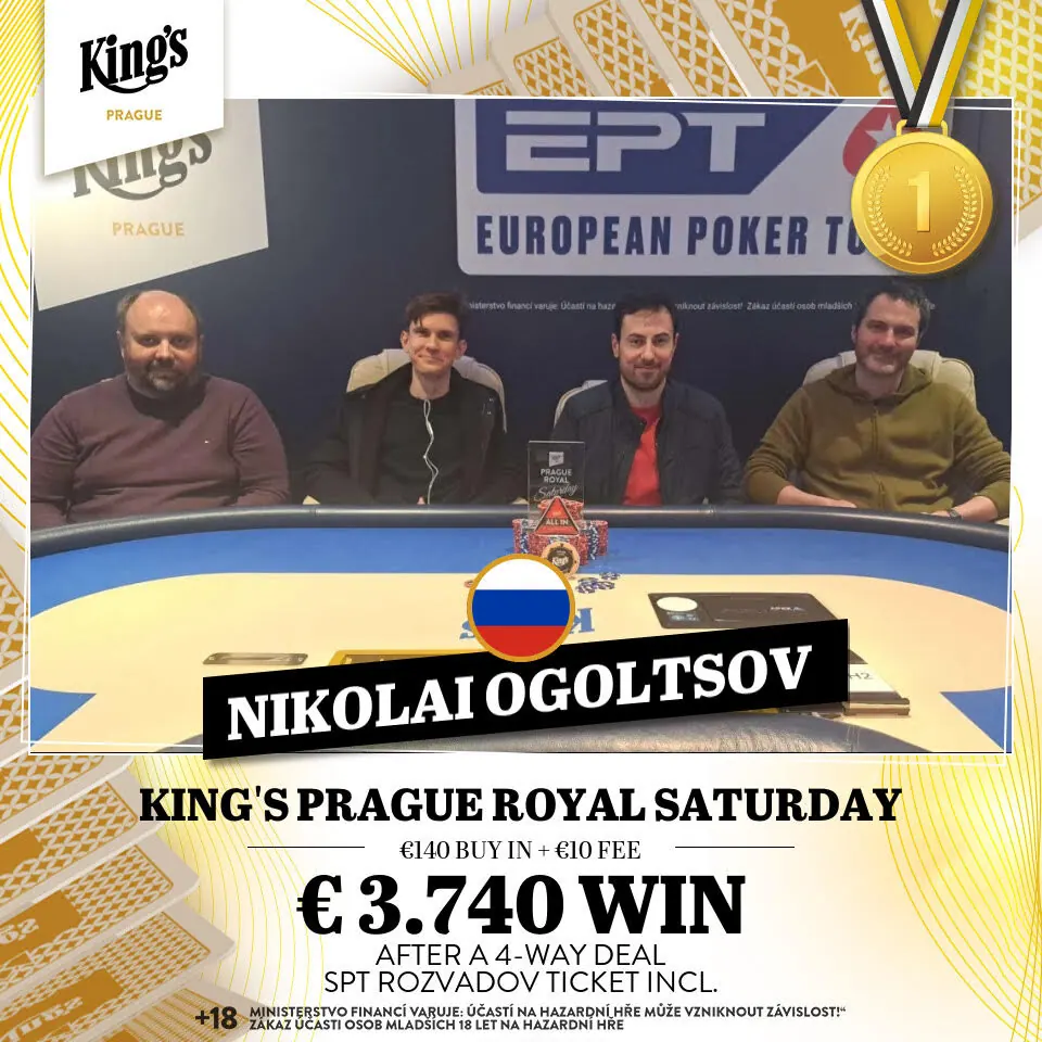 kings prague, vysldky poker turnaje royal saturday,