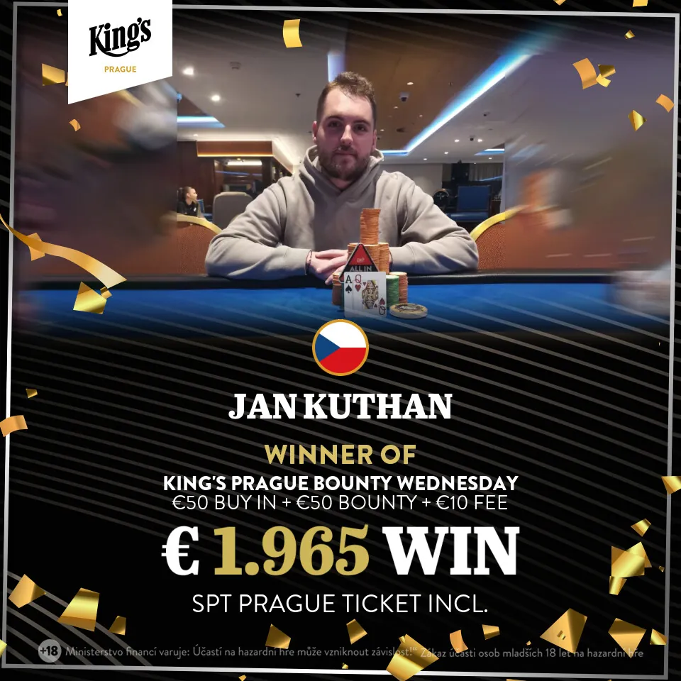 jan kuthan poker turnaj Kings Prague