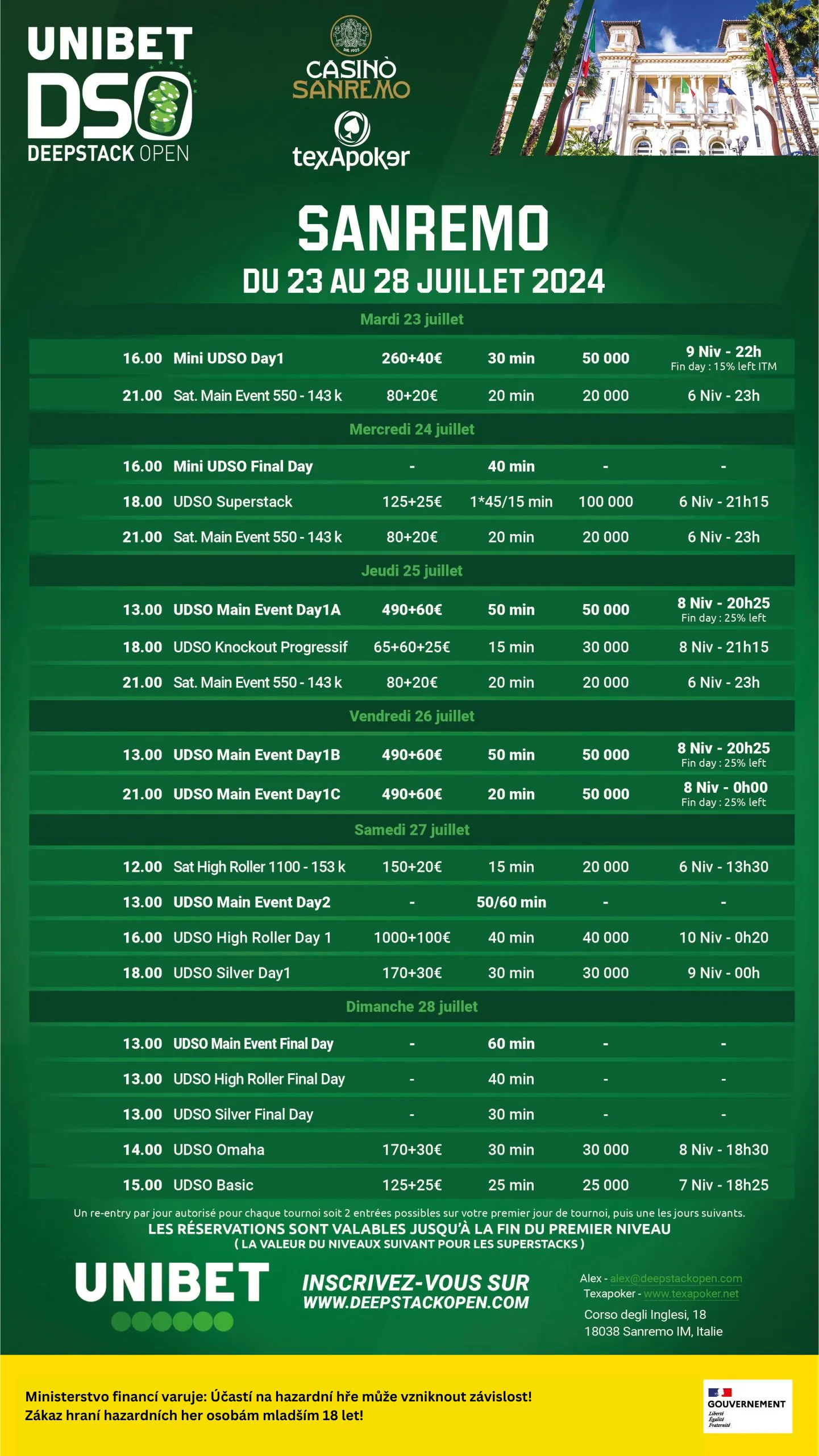 Unibet Deepstack Opern