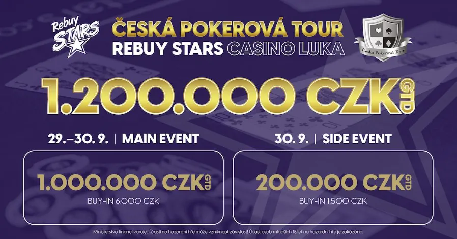 29--30-9 turnaj Rebuy stars česká pokerová tour