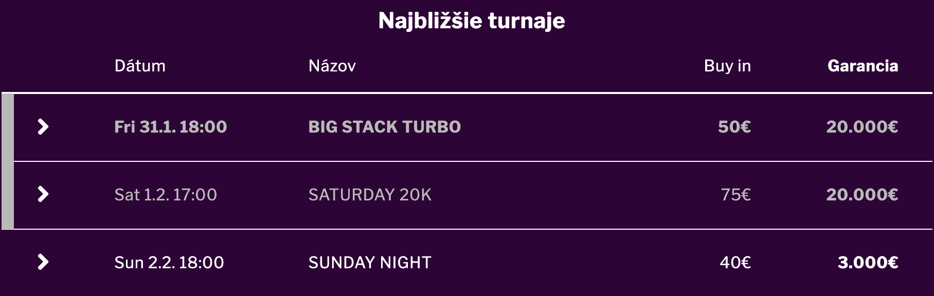 Grand Casino &Scaron;amor&iacute;n poker