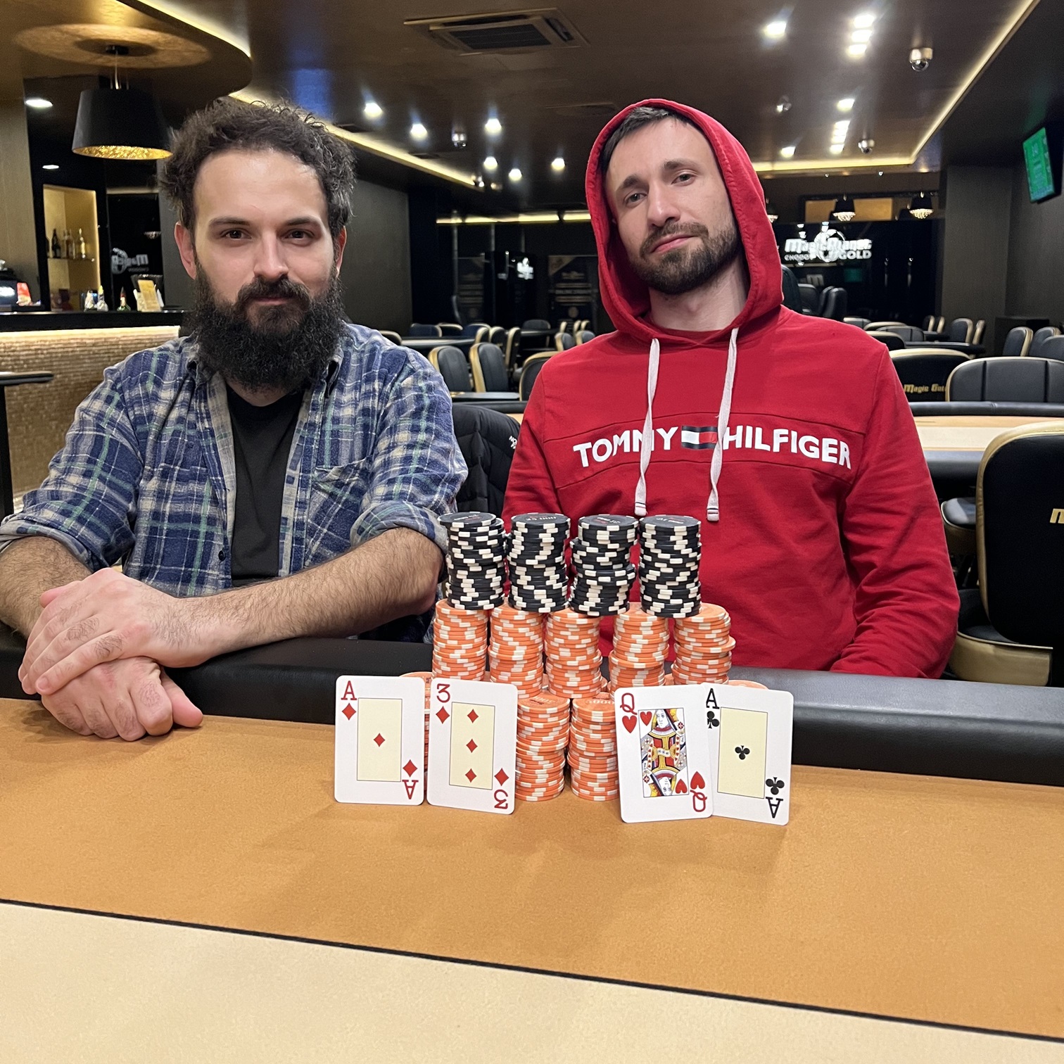 Daniel Nepevný, Petr Hass, vitezove poker turnaje Showdown Poker klub