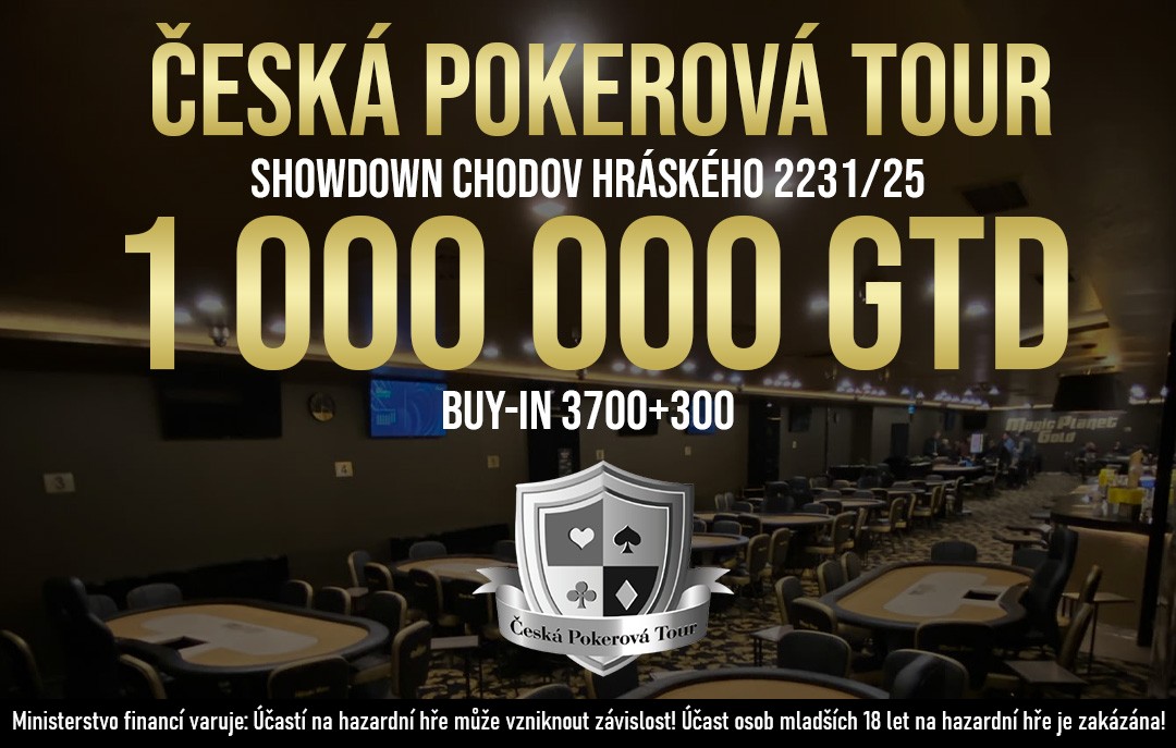 česká pokerová tour Showdown Poker Club Chodov březen 2025