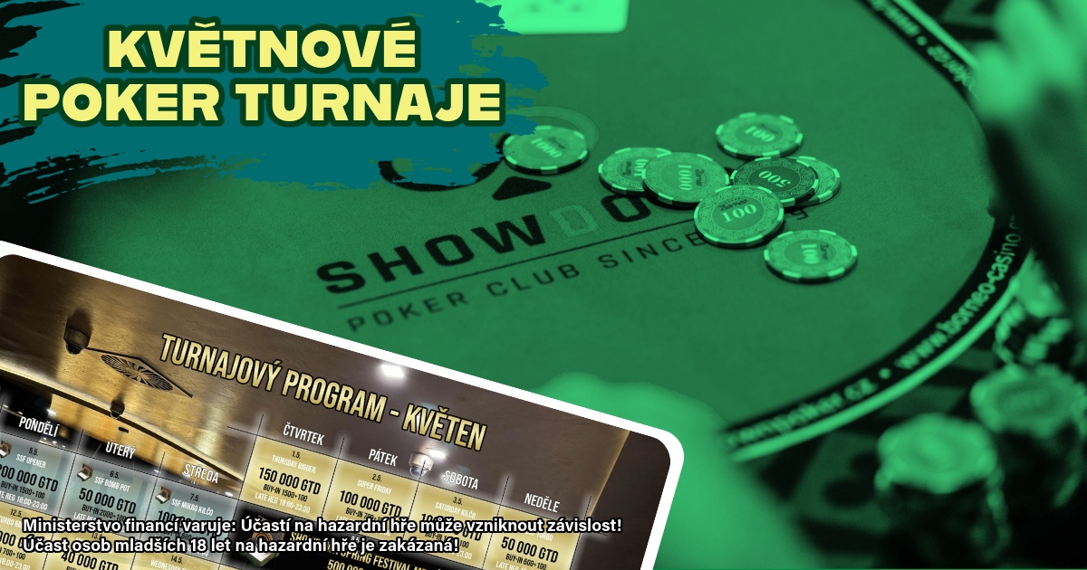 nahled na jak&eacute; pokerov&eacute; turnaje se hraji v showdown poker klubu