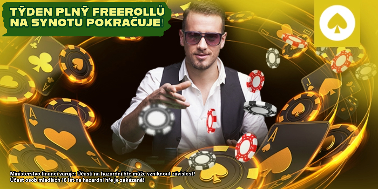 tyden plny freerollu na synottip pokeru