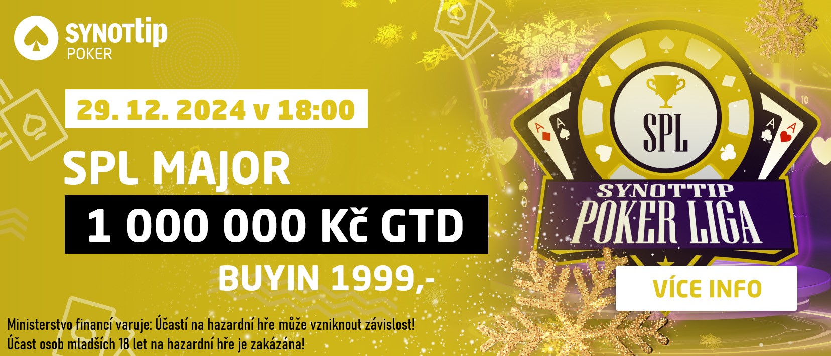 SPL major prosinec 2024, synottip poker