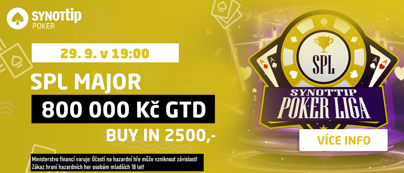 turnaj synottip poker liga major 29.9.2024