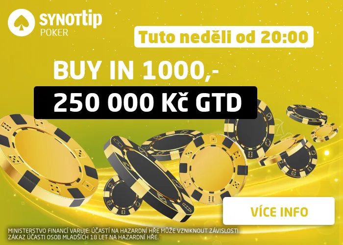online poker turnaj o 250.000 Kc, synottip.cz