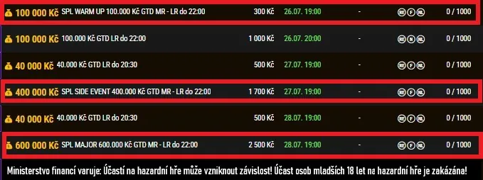 program turnaju synottip poker ligy cervenec 1