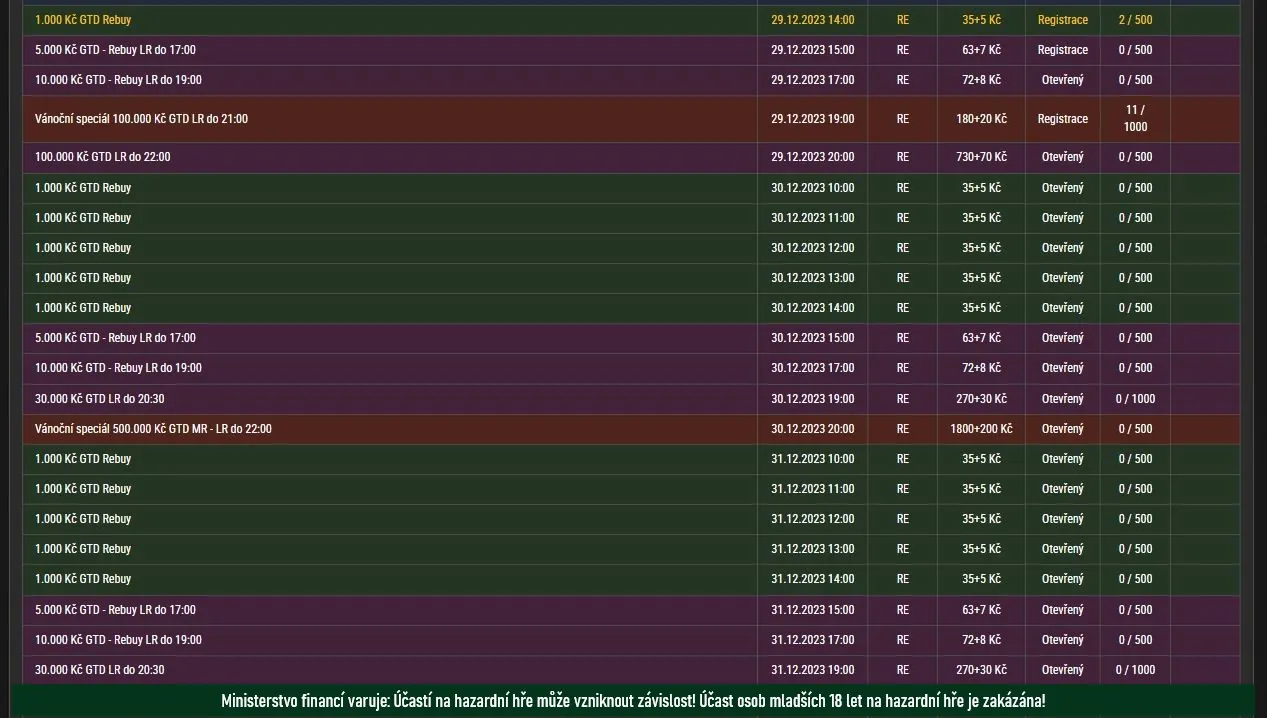 online poker turnaje program herna synottip