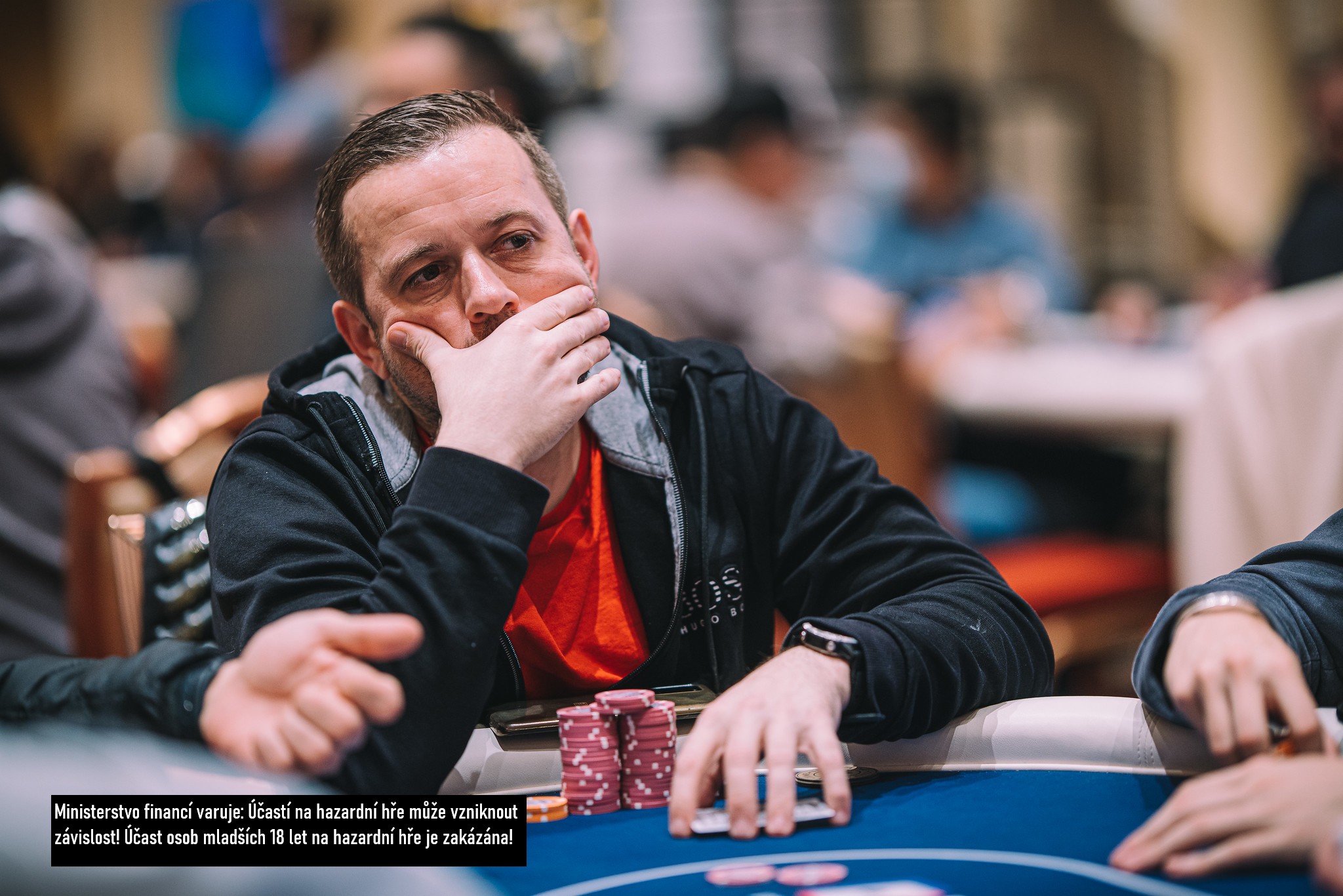 fotografie hráč pokeru kenny hallaert