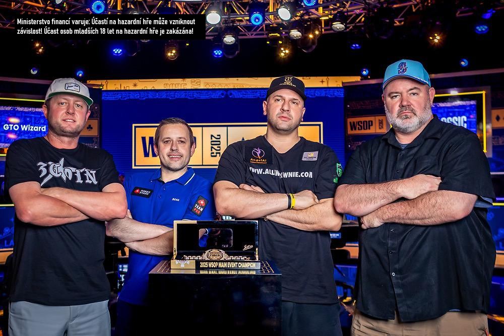fotografie finalistů WSOP 2025 - mistrovsv&iacute; světa v pokeru