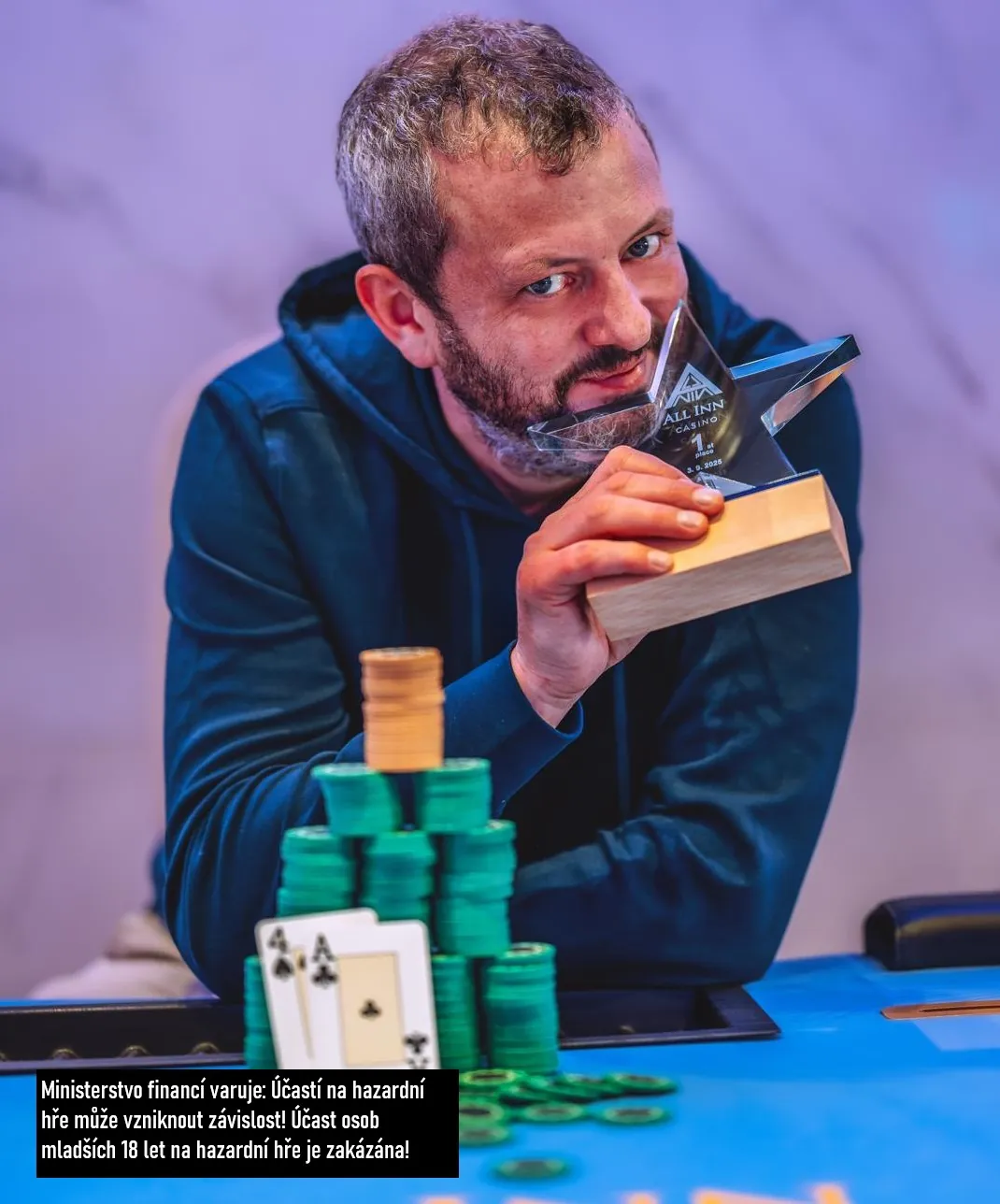 v&iacute;těz poker turnaje all inn with stars 3.9.2025