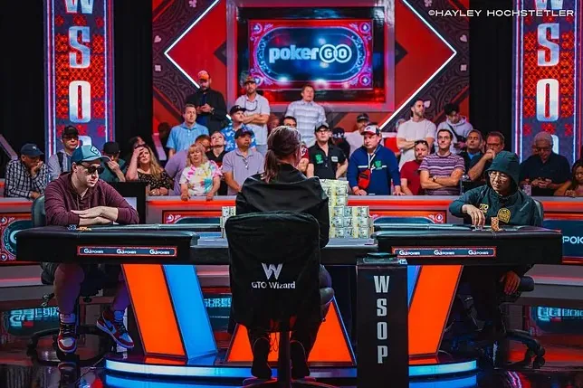 heads-up WSOP finálový stůl