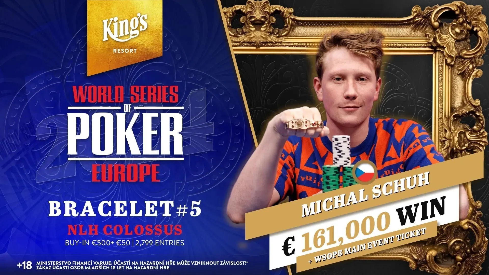 michal schuh WSOPE vitezstvi