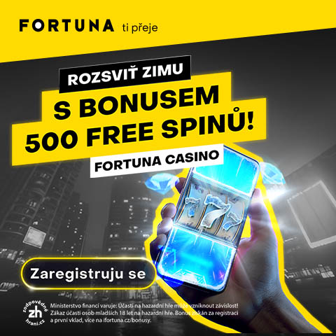 Fortuna - Bonus 500 Free Spinů